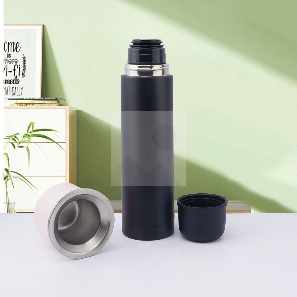 1L 8OZ Yerba Mate Set - Modern Mate Gourd, Thermos, Yerba Container, Bombilla and Cleaning Brush Included - All Premium Quality 304 18/8 Stainless Steel