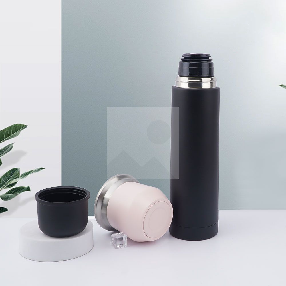 1L 8OZ Yerba Mate Set - Modern Mate Gourd, Thermos, Yerba Container, Bombilla and Cleaning Brush Included - All Premium Quality 304 18/8 Stainless Steel