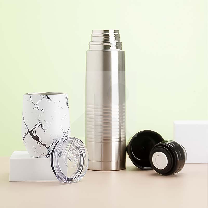 1L 8OZ Yerba  Mate Gourd, Thermos, Yerba Container, Bombilla and Cleaning Brush Included - 304 18/8 Stainless Steel