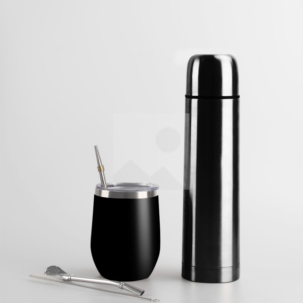 Wholesale 1L 8OZ yerba Companion Cup Thermos cup Stainless steel vacuum insulated hot water bottle Travel bottle with handle