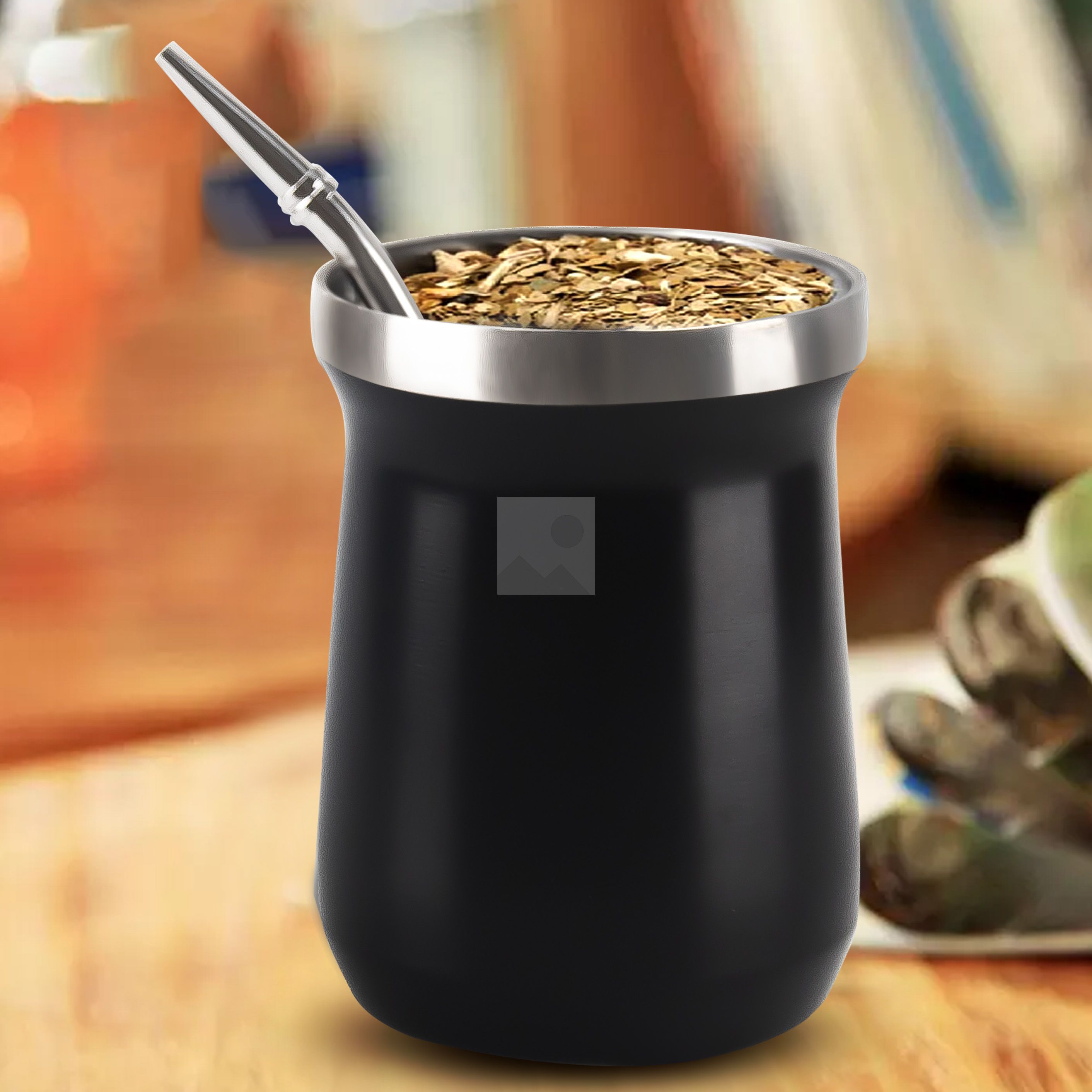 Wholesale 1200ml 8OZ yerba Companion Cup Thermos cup Stainless steel vacuum insulated hot water bottle Travel bottle with handle