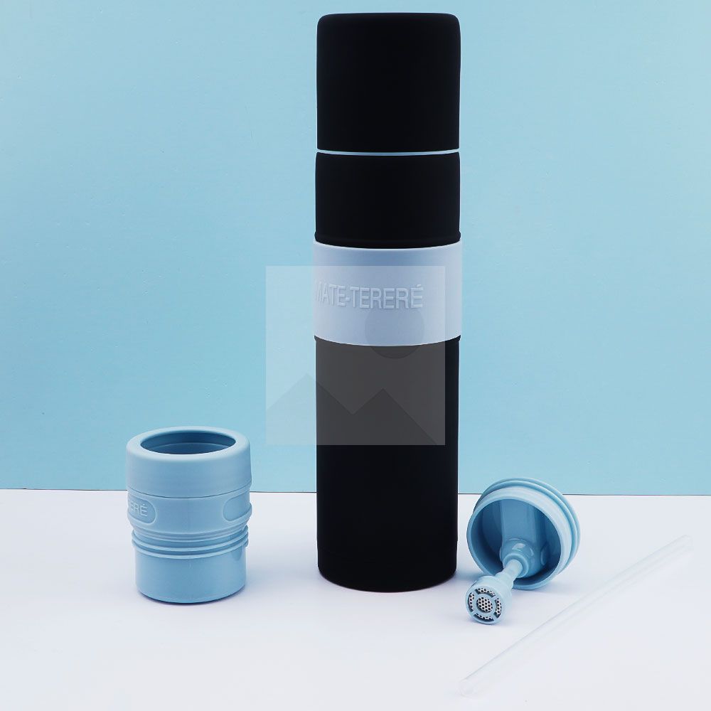 500ml 700ml rubber painted 2025 new insulated Yerba Companion Tea Bottle Terere Argentine grass cup set