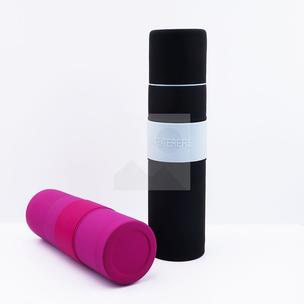 500ml 700ml rubber painted 2025 new insulated Yerba Companion Tea Bottle Terere Argentine grass cup set