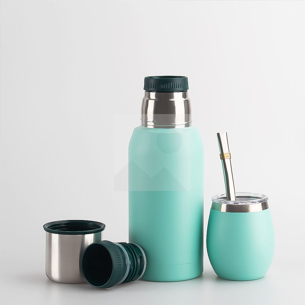 700ml 12oz 8oz powder-coated 2025 new insulated Yerba Companion Tea Bottle Terere Argentinean Grass cup set