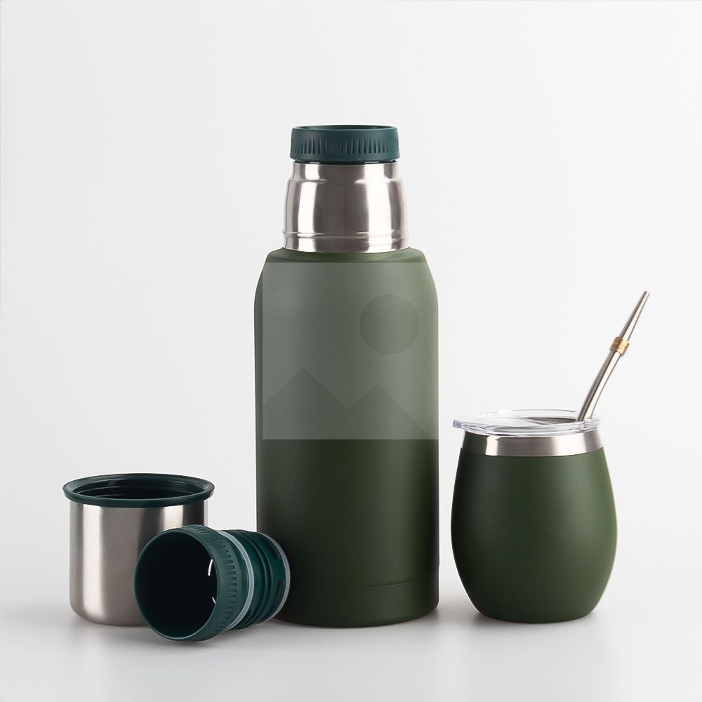 700ml 12oz 8oz powder-coated 2025 new insulated Yerba Companion Tea Bottle Terere Argentinean Grass cup set