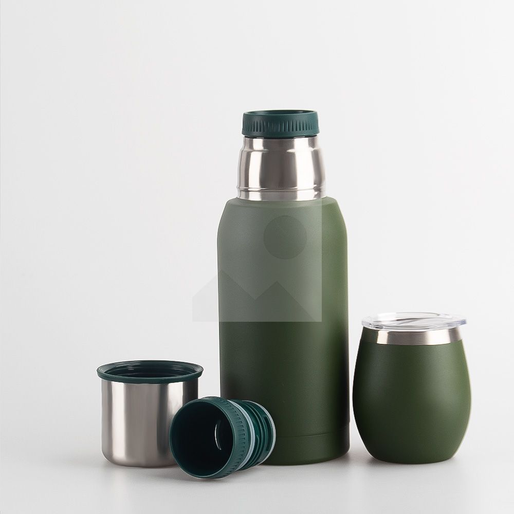 700ml 12oz 8oz powder-coated 2025 new insulated Yerba Companion Tea Bottle Terere Argentinean Grass cup set