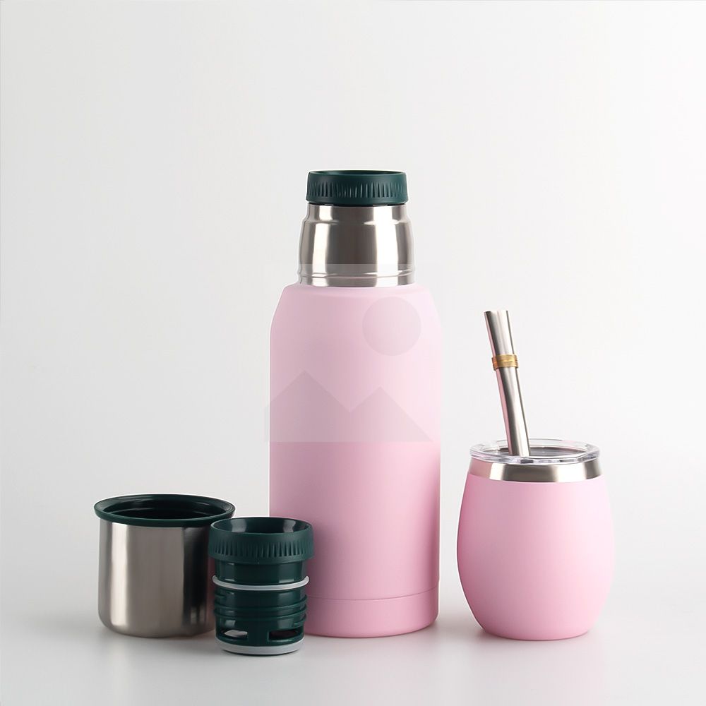 700ml 12oz 8oz powder-coated 2025 new insulated Yerba Companion Tea Bottle Terere Argentinean Grass cup set