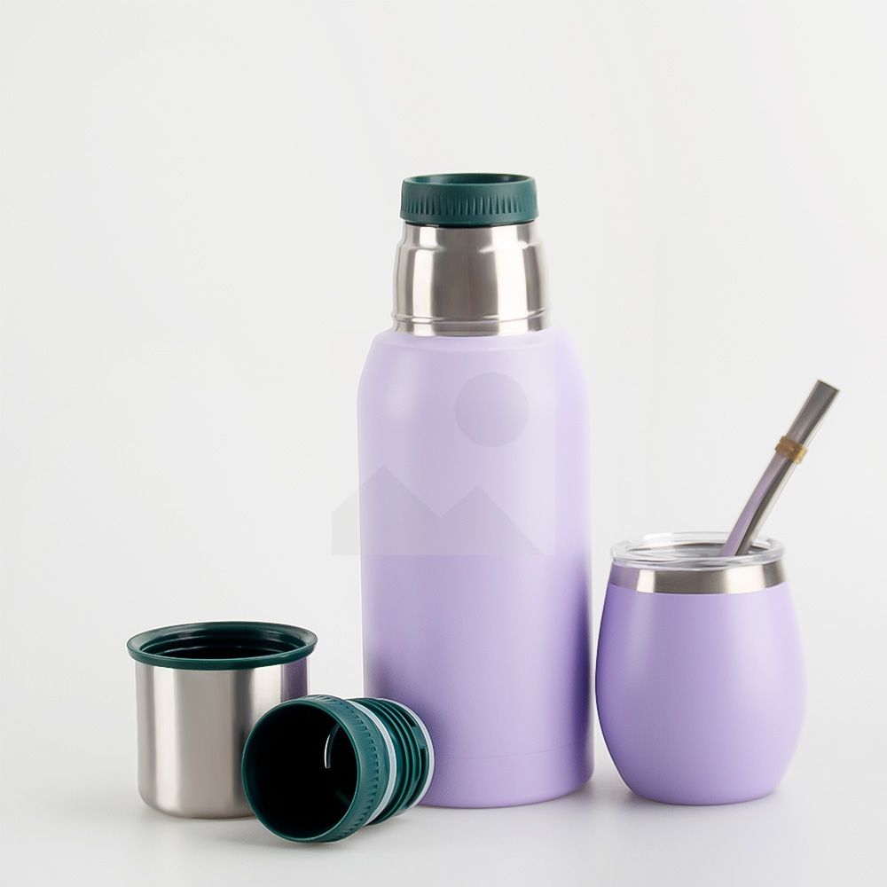 700ml 12oz 8oz powder-coated 2025 new insulated Yerba Companion Tea Bottle Terere Argentinean Grass cup set