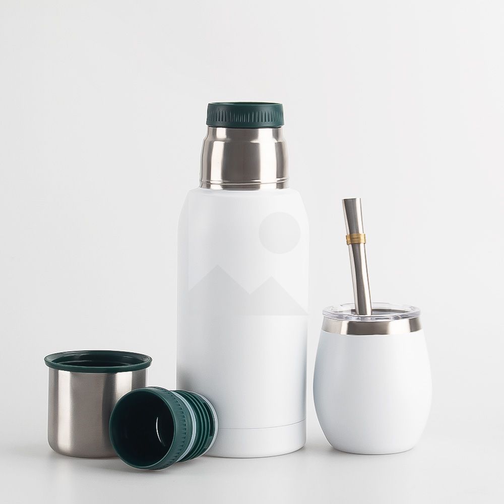700ml 12oz 8oz powder-coated 2025 new insulated Yerba Companion Tea Bottle Terere Argentinean Grass cup set