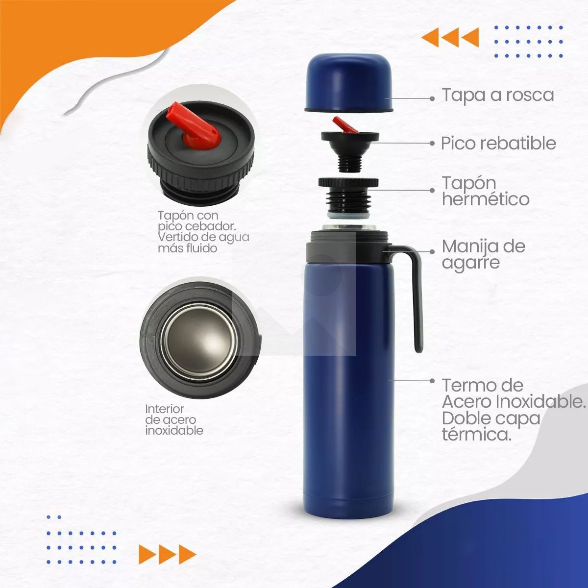 Custom colour 1000ml 8oz powder-coated 2025 new insulated Yerba Companion Tea Bottle Terere Argentinean Grass Cup set