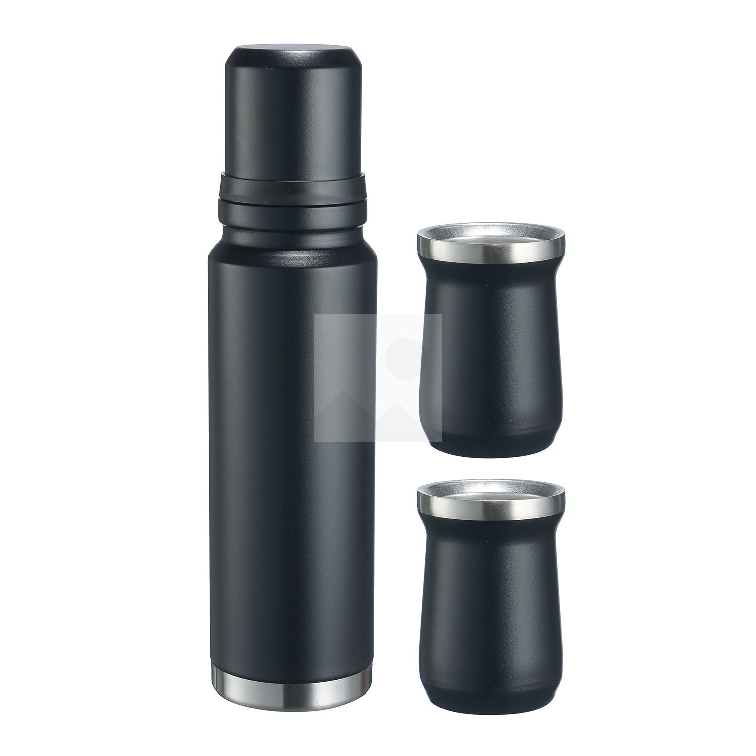 960 ml modern design Bullet shape outdoor travel Yerba Companion Kit vacuum bottle with 2 business gift thermos cups