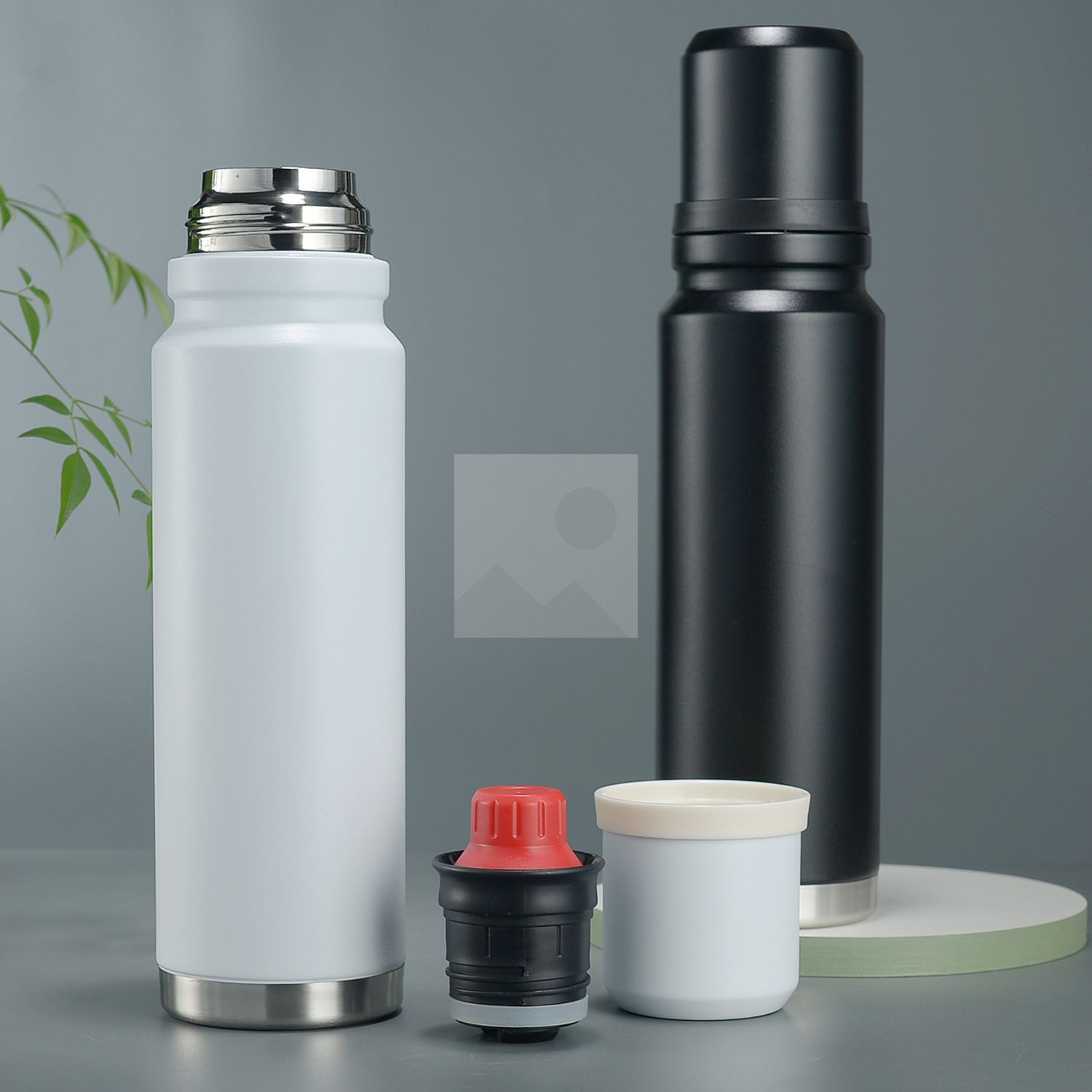 960 ml modern design Bullet shape outdoor travel Yerba Companion Kit vacuum bottle with 2 business gift thermos cups