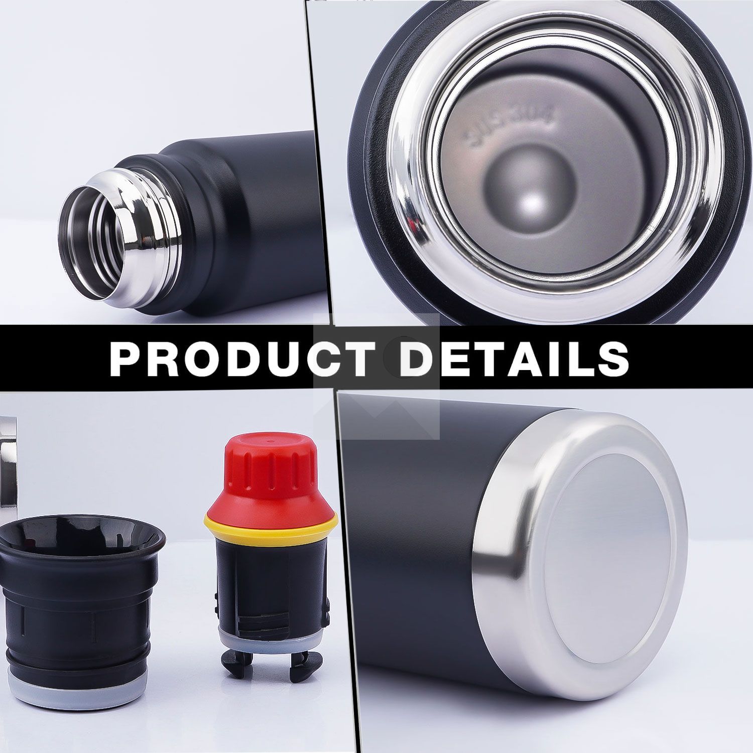 960 ml modern design Bullet shape outdoor travel Yerba Companion Kit vacuum bottle with 2 business gift thermos cups