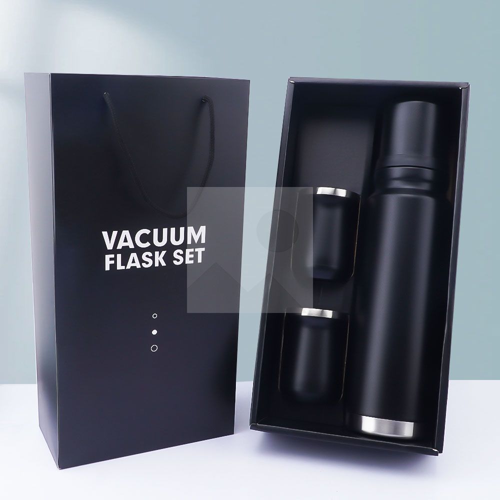 960 ml modern design Bullet shape outdoor travel Yerba Companion Kit vacuum bottle with 2 business gift thermos cups