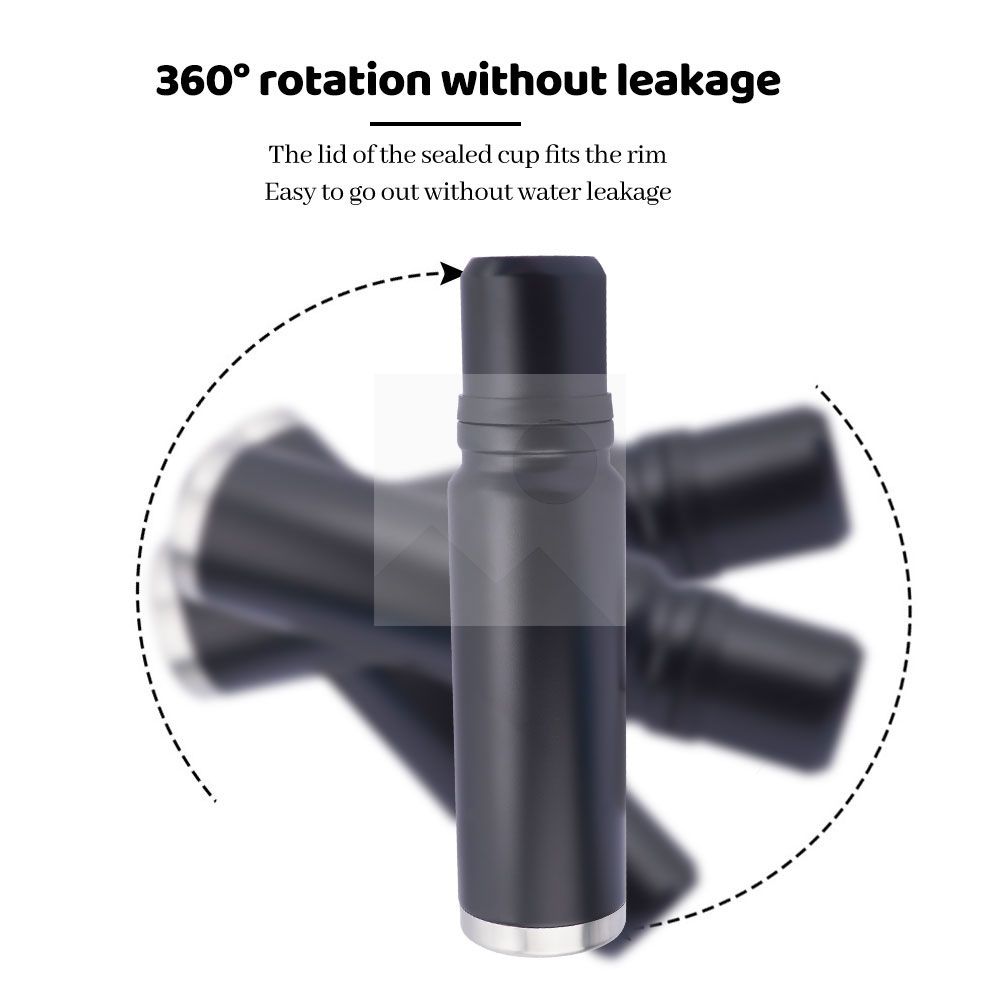 960 ml modern design Bullet shape outdoor travel Yerba Companion Kit vacuum bottle with 2 business gift thermos cups