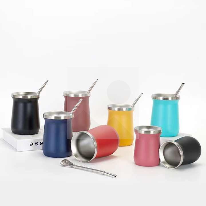 180ml Yerba Mate Natural Gourd/Tea Cup Set (Original Traditional Mate Cup) PREMIUM QUALITY