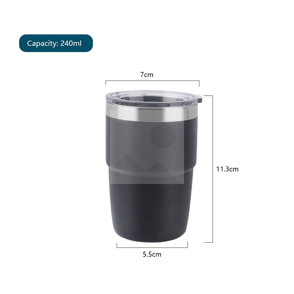 8 oz travel mini bottle with handle stainless steel leak-proof double-wall vacuum insulated cup