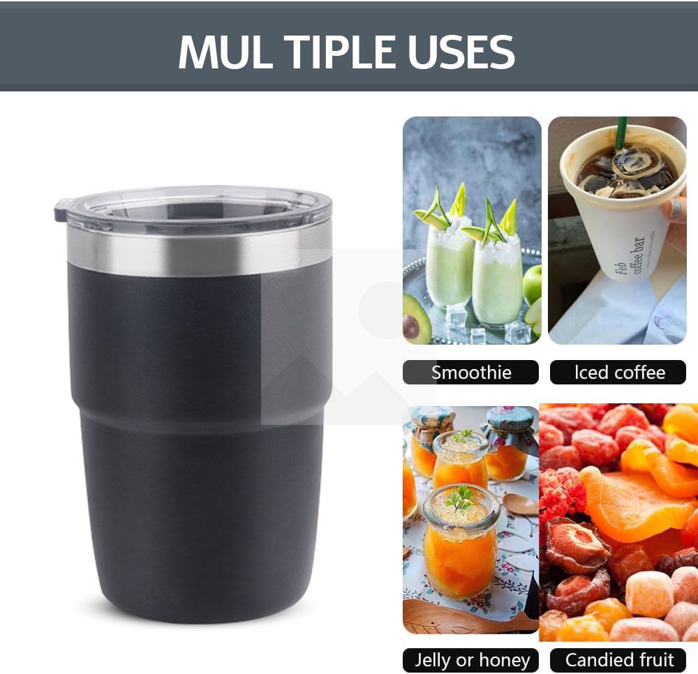 8 oz travel mini bottle with handle stainless steel leak-proof double-wall vacuum insulated cup