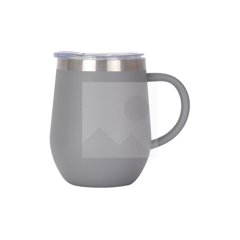 RTS 12 oz travel double wall stainless steel insulated vacuum coffee mug Custom with lid wine cup with handle