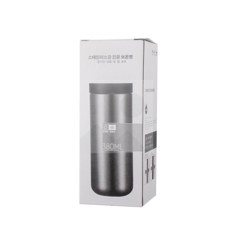 360° Double-layer stainless steel 304 vacuum insulated water bottle Hot water bottle straight drinking water bottle with makeup mirror as a gift