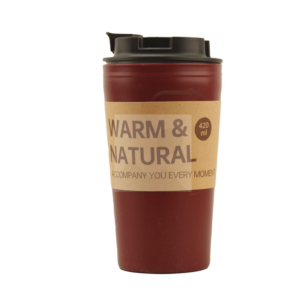 Coffee Cups with Lids, Thermal Cups for Hot and Cold Drinks, Double Wall Tumbler 420ml 14oz Coffee Tumbler Screw-On Sip Lid, Dishwasher Safe