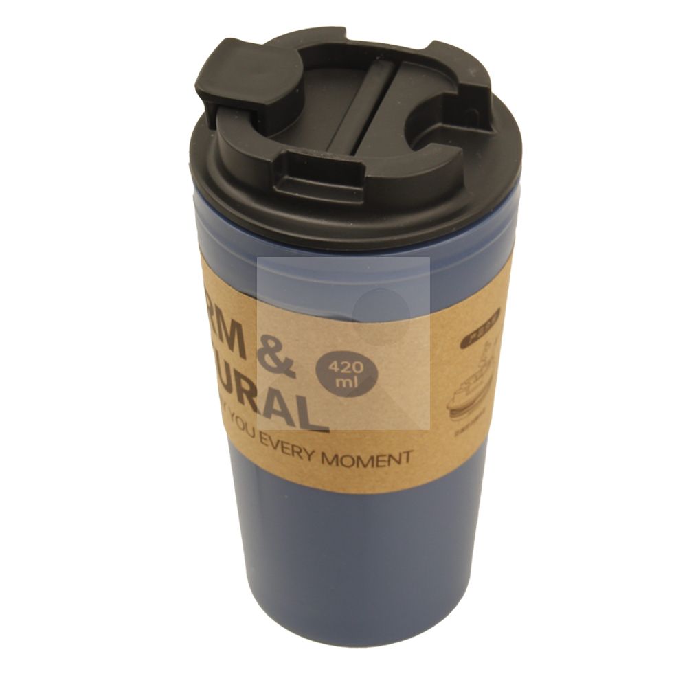 Coffee Cups with Lids, Thermal Cups for Hot and Cold Drinks, Double Wall Tumbler 420ml 14oz Coffee Tumbler Screw-On Sip Lid, Dishwasher Safe