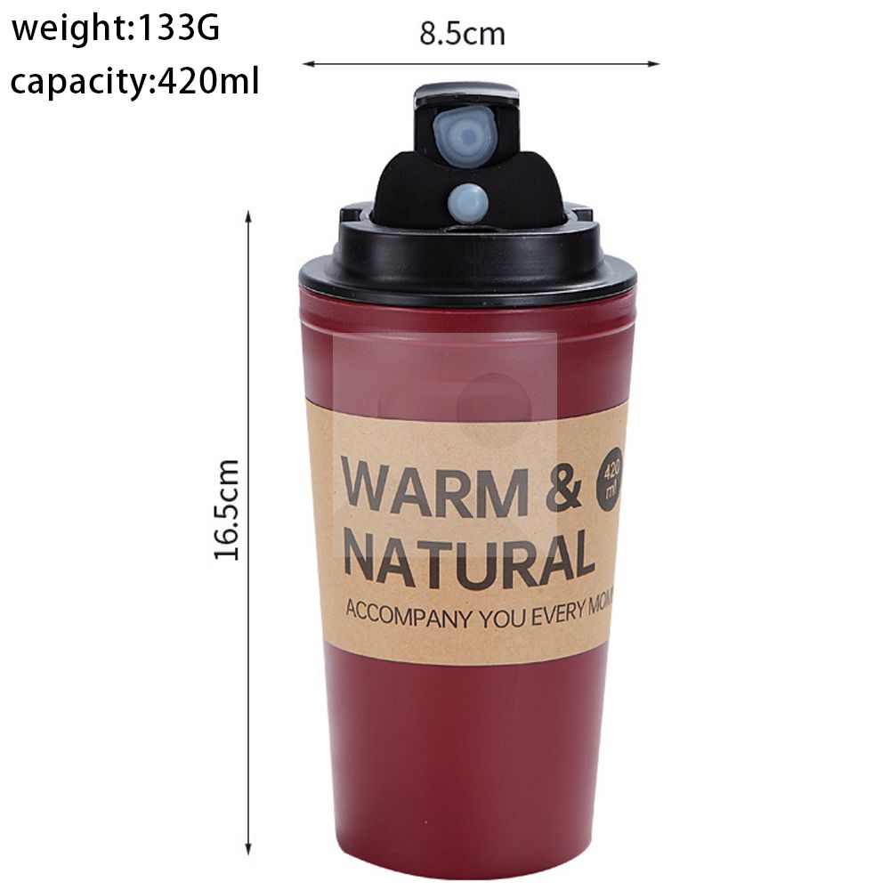 Coffee Cups with Lids, Thermal Cups for Hot and Cold Drinks, Double Wall Tumbler 420ml 14oz Coffee Tumbler Screw-On Sip Lid, Dishwasher Safe