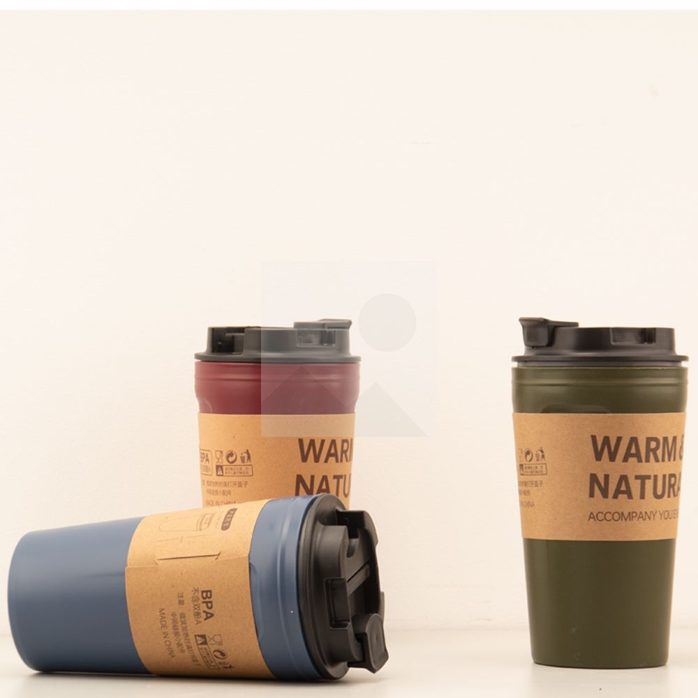 Coffee Cups with Lids, Thermal Cups for Hot and Cold Drinks, Double Wall Tumbler 420ml 14oz Coffee Tumbler Screw-On Sip Lid, Dishwasher Safe