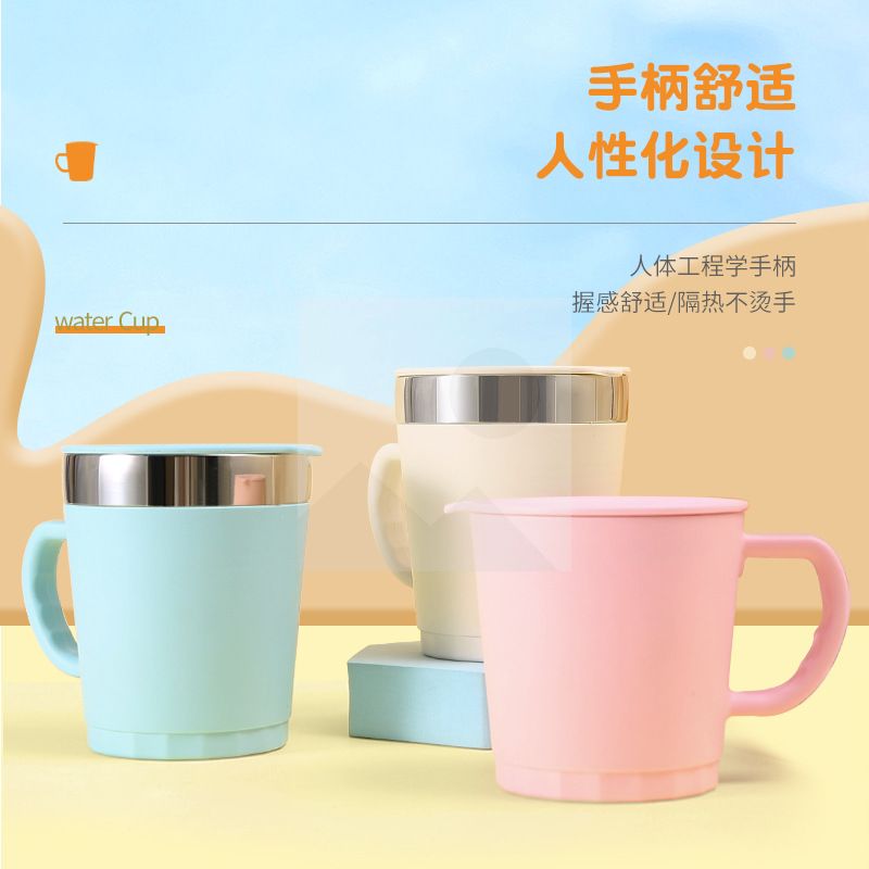 MINI Macaron color cute insulated coffee mug Stainless steel 304 as a gift mug Milk mug