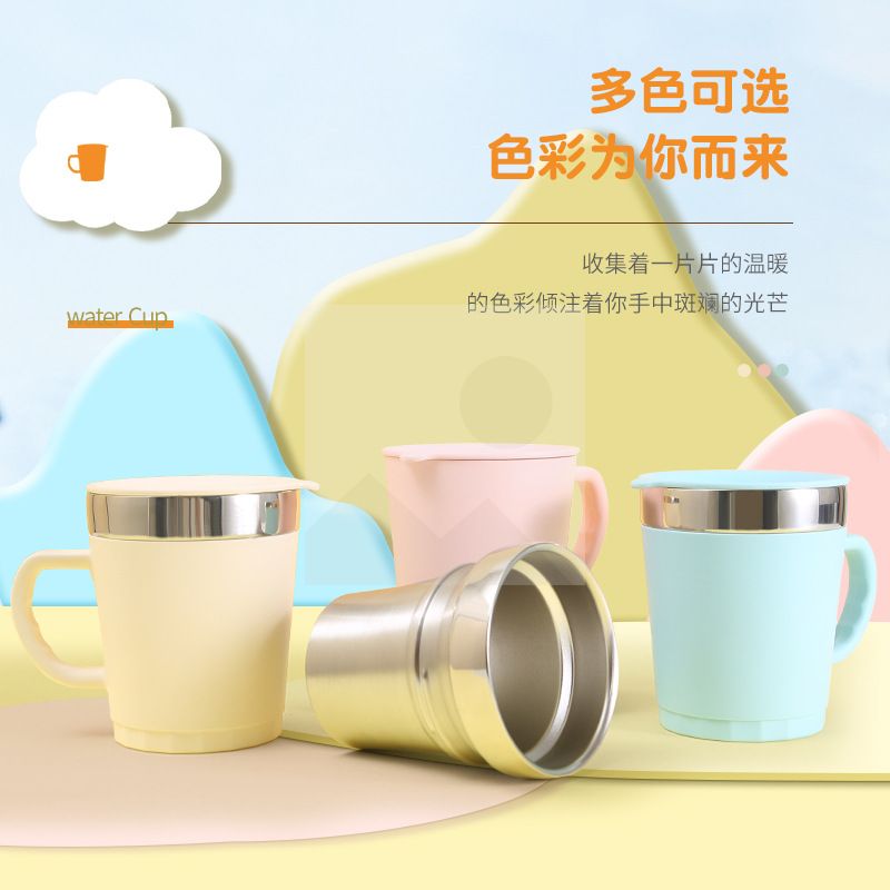 MINI Macaron color cute insulated coffee mug Stainless steel 304 as a gift mug Milk mug