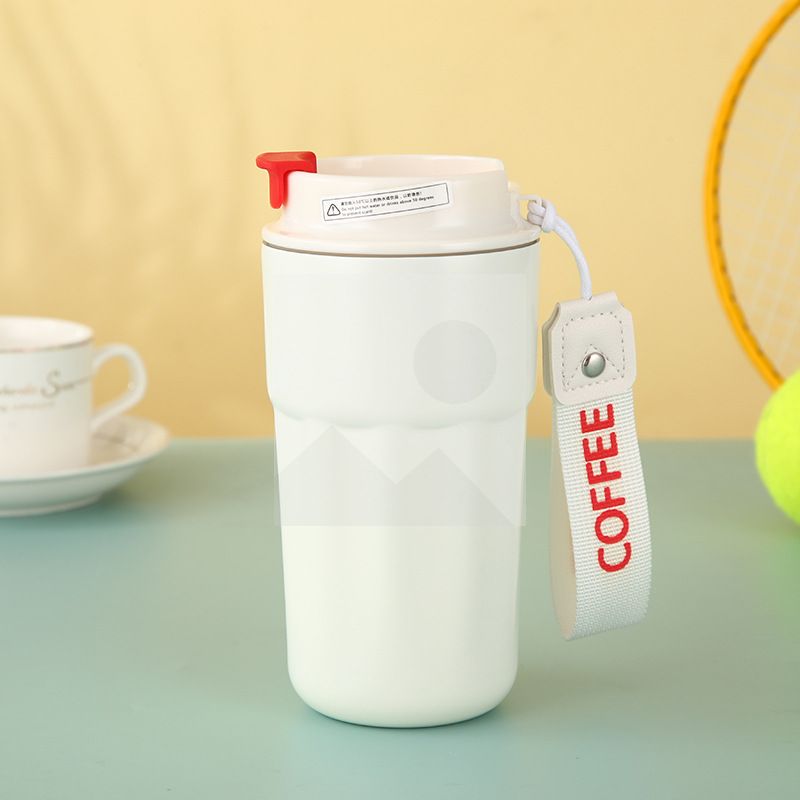 Stock 20 oz Travel Tumbler Casual convenience coffee mug with silicone ring double wall cup milk tea cup vacuum insulated camping mug