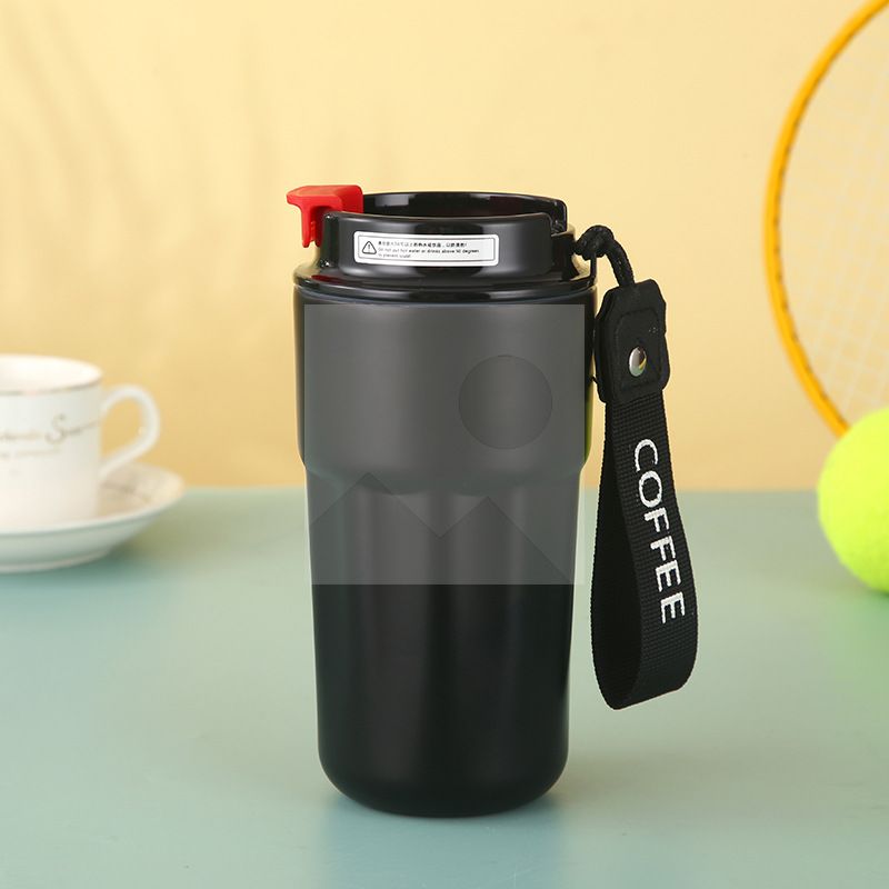 Stock 20 oz Travel Tumbler Casual convenience coffee mug with silicone ring double wall cup milk tea cup vacuum insulated camping mug