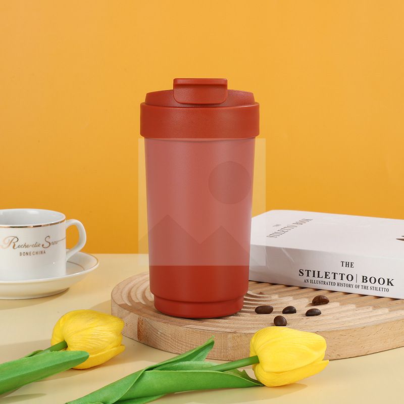 500ml thermos travel coffee mug Gradient 17 oz insulated coffee mug with backfilter custom wholesale mug with logo
