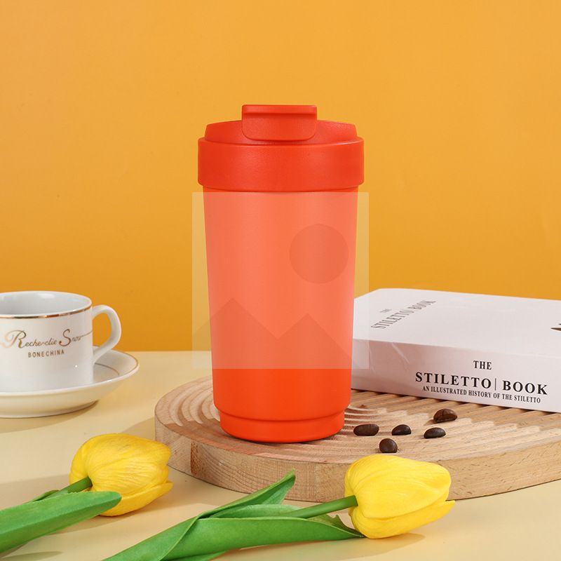 500ml thermos travel coffee mug Gradient 17 oz insulated coffee mug with backfilter custom wholesale mug with logo