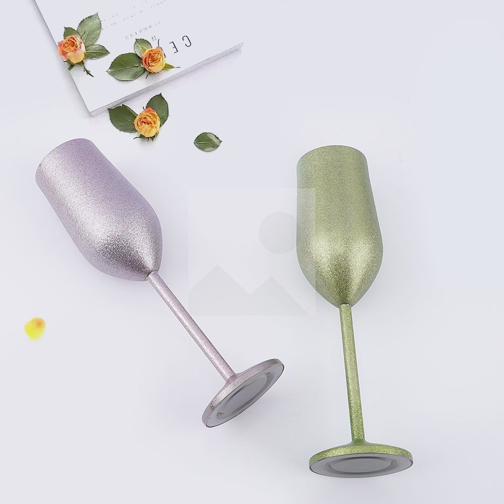 New 210ML Champagne Glasses Stemmed Stainless Steel Unbreakable Champagne  Wine Glasses for Drinking Toasting Wedding Christmas
