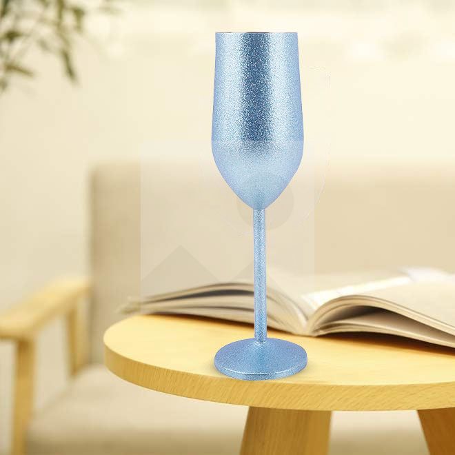 New 210ML Champagne Glasses Stemmed Stainless Steel Unbreakable Champagne  Wine Glasses for Drinking Toasting Wedding Christmas