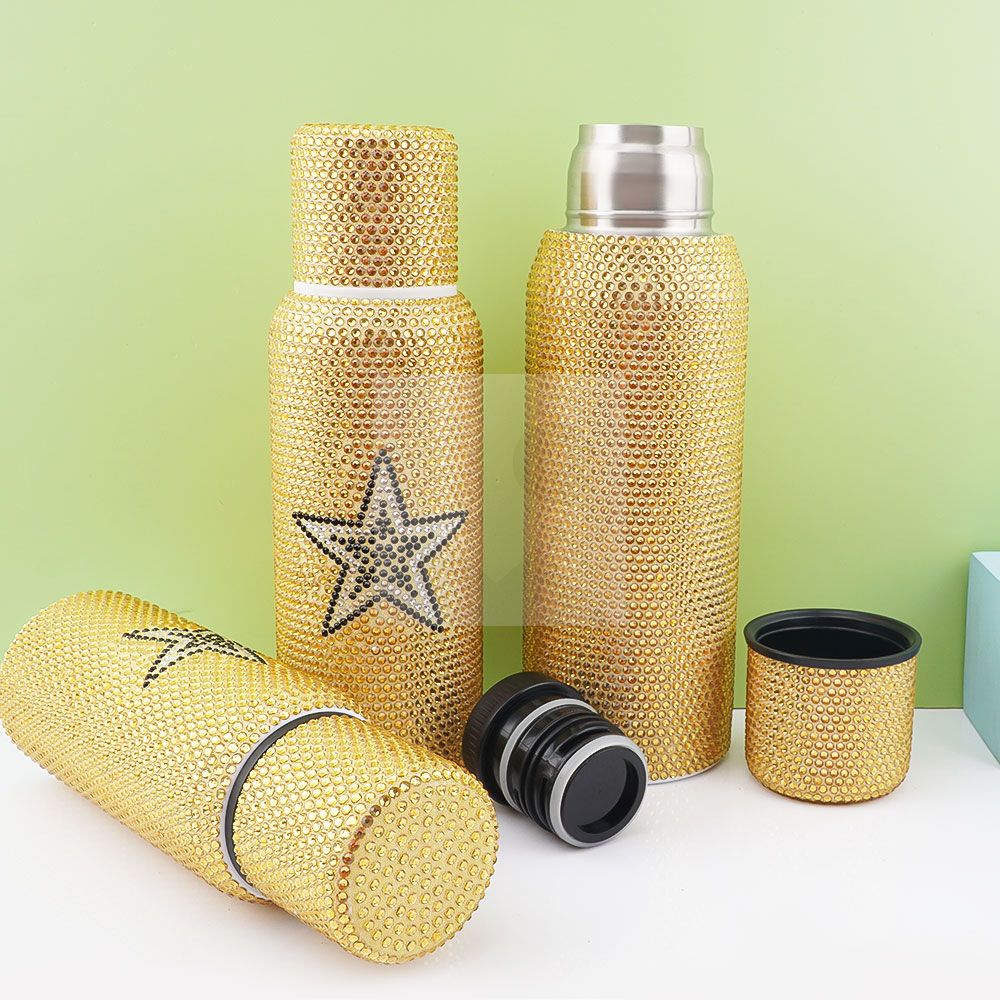 500ml 750ml 1000ml  Diamond yerba mate cup yerba tea mate Thermos  stainless steel flask Insulated water bottle Outdoor Thermos