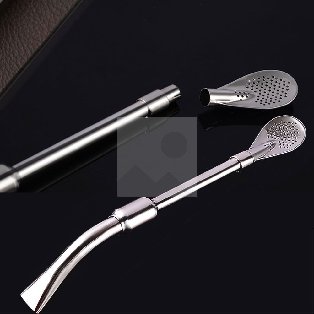 Reusable Argentine Detachable Tea Straws 304 Stainless Steel Straws Yerba Mate Water Tea Drink Bombilla with Filter Easy Clean