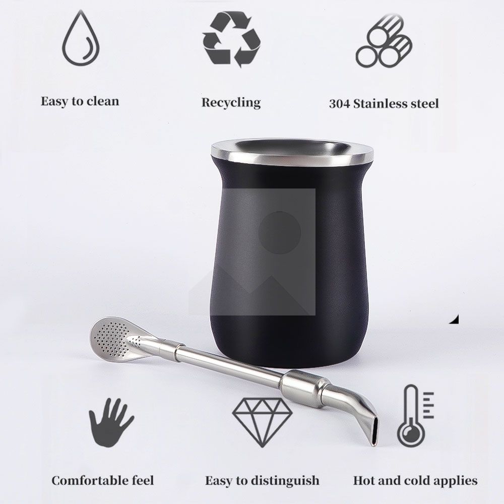 Reusable Argentine Detachable Tea Straws 304 Stainless Steel Straws Yerba Mate Water Tea Drink Bombilla with Filter Easy Clean