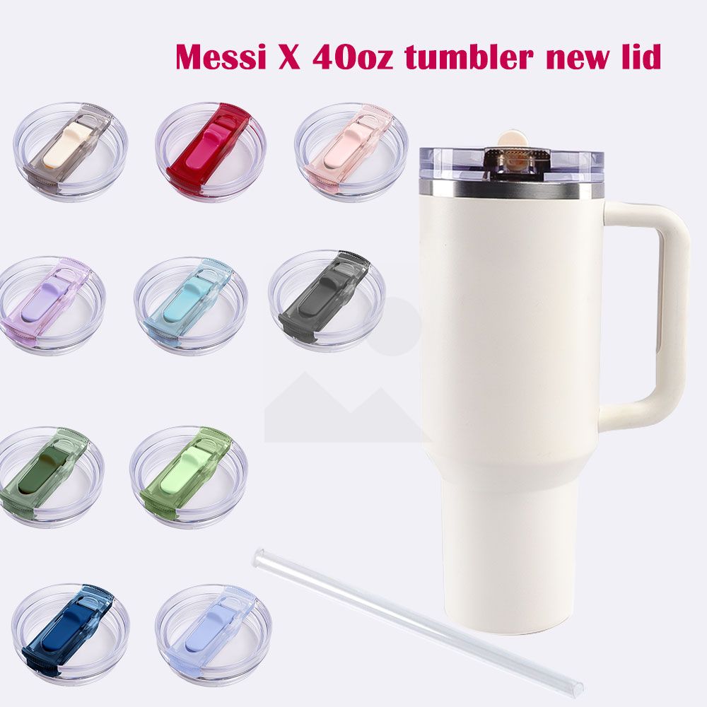 BPA-free Replace Massi X 40oz Tumbler New lid 100% leak proof 40oz tumbler flip straw lid  with detachable nozzle Tumbler's lid