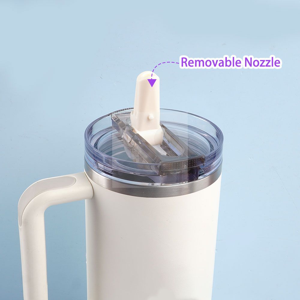 BPA-free Replace Massi X 40oz Tumbler New lid 100% leak proof 40oz tumbler flip straw lid  with detachable nozzle Tumbler's lid