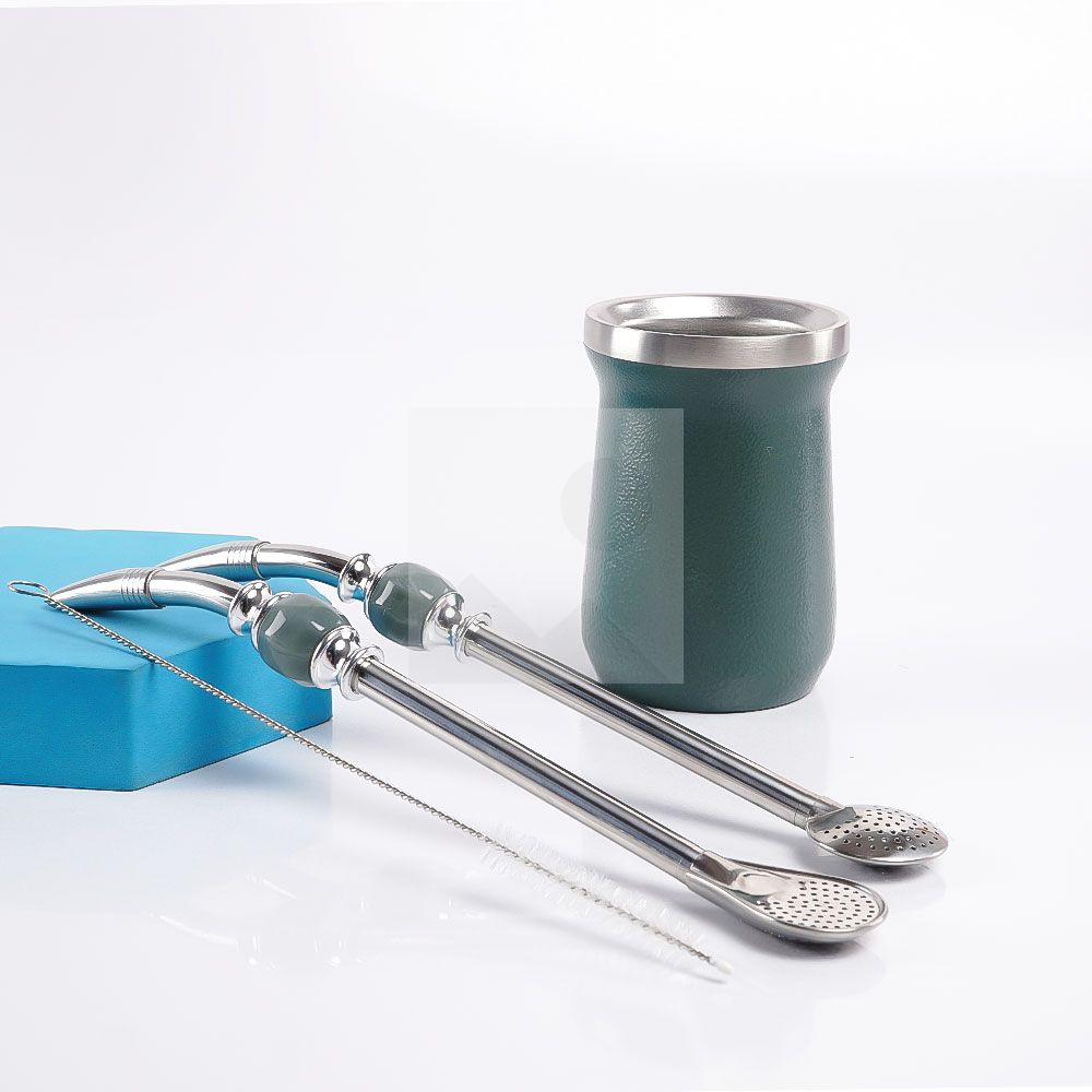 2025 Argentine Detachable Tea Straws 304 Stainless Steel Straws Yerba Mate Water Tea Drink Bombilla with Filter Cleaning brush