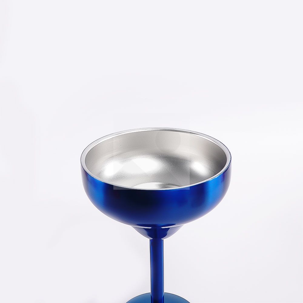 Vacuum sealed metal Margarita Glass with lid 290ml/240ml insulated flat cup steel cup for vacation pool and beach Cold Mugs