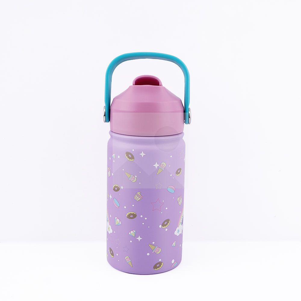 New 350ml Reusable Double Walled Flask Insulated Stainless Steel Drinking Water Bottle Gym For kids Tea Milk Bottle with handle