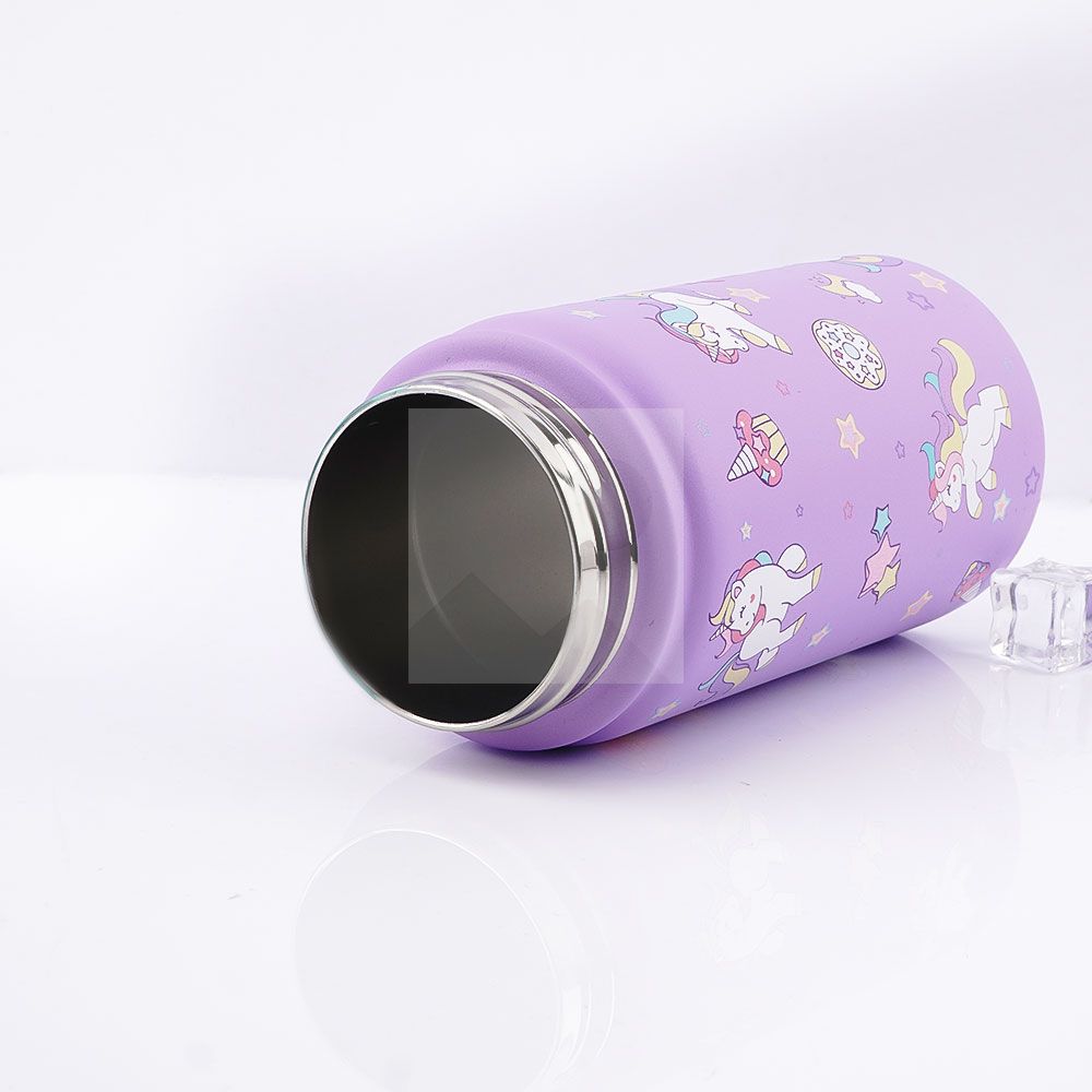 New 350ml Reusable Double Walled Flask Insulated Stainless Steel Drinking Water Bottle Gym For kids Tea Milk Bottle with handle