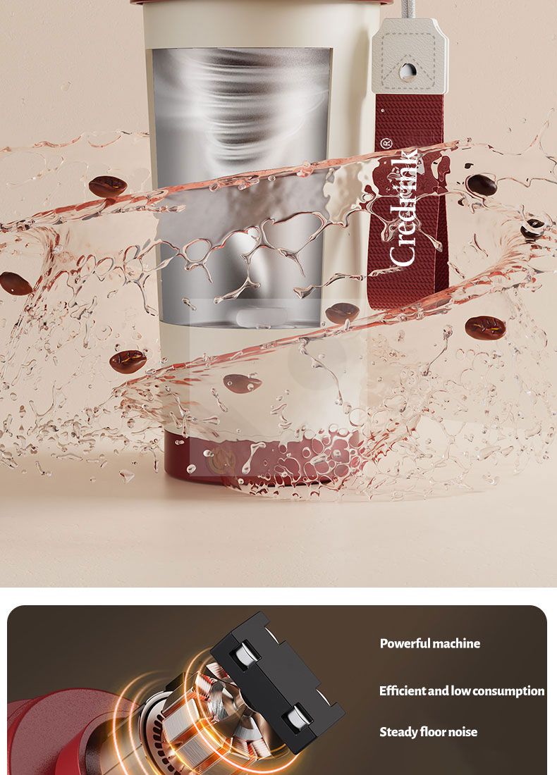 Stock 400ml Electric stirring coffee mug Reusable Insulated Stainless Steel  Tumbler with Flip Lid Cold Coffee Cup Thermos