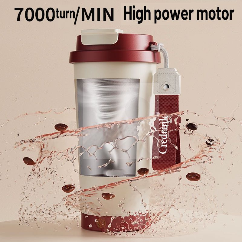 Stock 400ml Electric stirring coffee mug Reusable Insulated Stainless Steel  Tumbler with Flip Lid Cold Coffee Cup Thermos