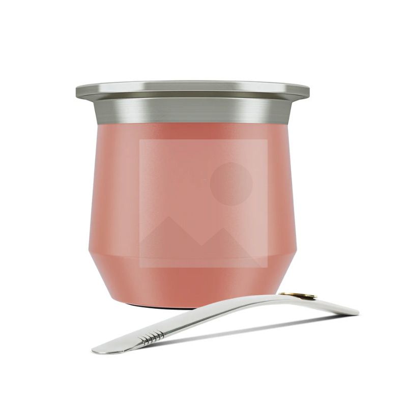 Custom 8oz Companion yerba Companion Kit with bag and Tea Companion Tea Gourd set with lid thermos Bombilla straw