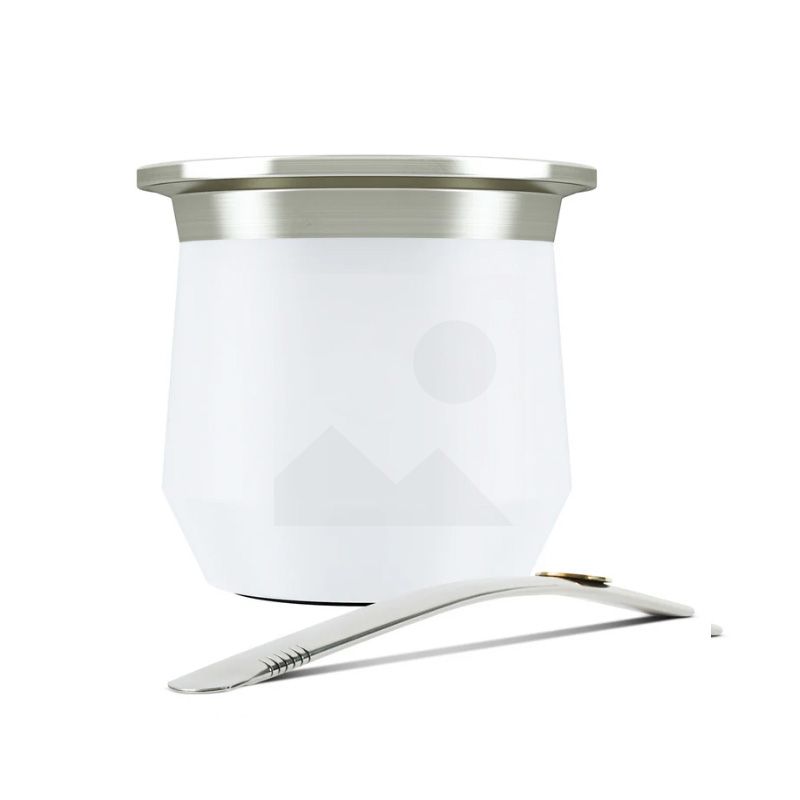 Custom 8oz Companion yerba Companion Kit with bag and Tea Companion Tea Gourd set with lid thermos Bombilla straw