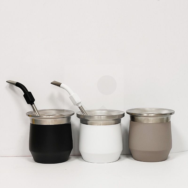 Large capacity 1000ml 8oz  double stainless steel thermos with yerba mate cup set water bottle with stainless steel bombilla18/8